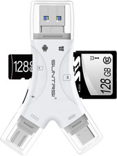 SD Card Reader for Iphone/Ipad/Android/Mac/Computer/Camera,4 In1 Micro SD Card R