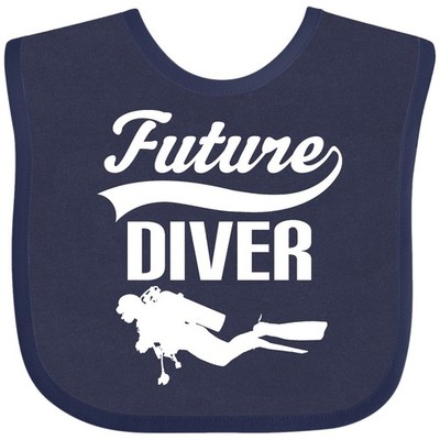 Inktastic Future Diver Scuba Diving Baby Bib Water Sports Childs Boys Dive Ocean