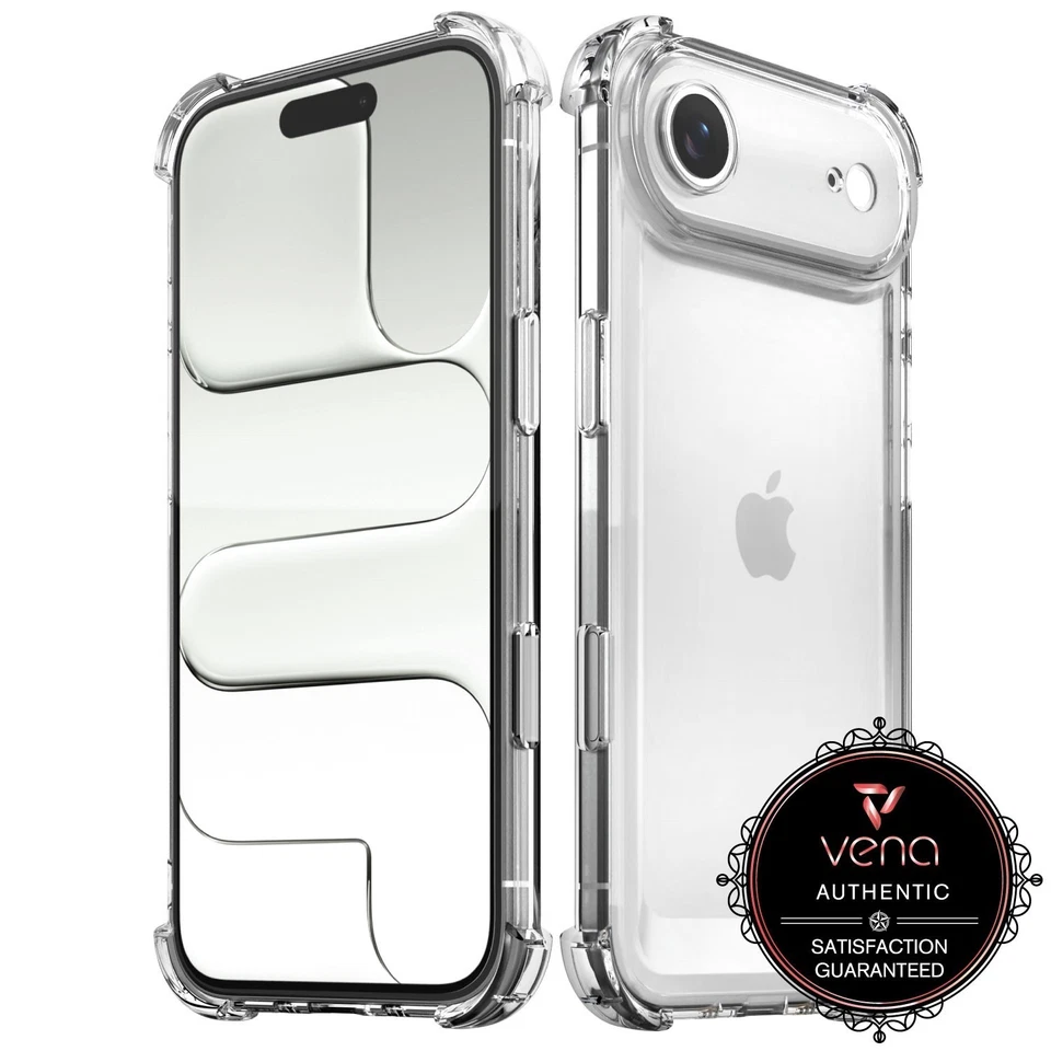 Vena For Apple iPhone 17 Air Case Clear, Bump Resistant Crystal Clear Cover