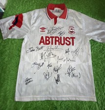 Aberdeen FC Team Signed 1990-92 Original Away Shirt with COA Very Rare LAST ONE