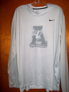 RARA felpa con cappuccio Nike Alabama Crimson Tide giocatore di baseball allenamento palestra taglia XL