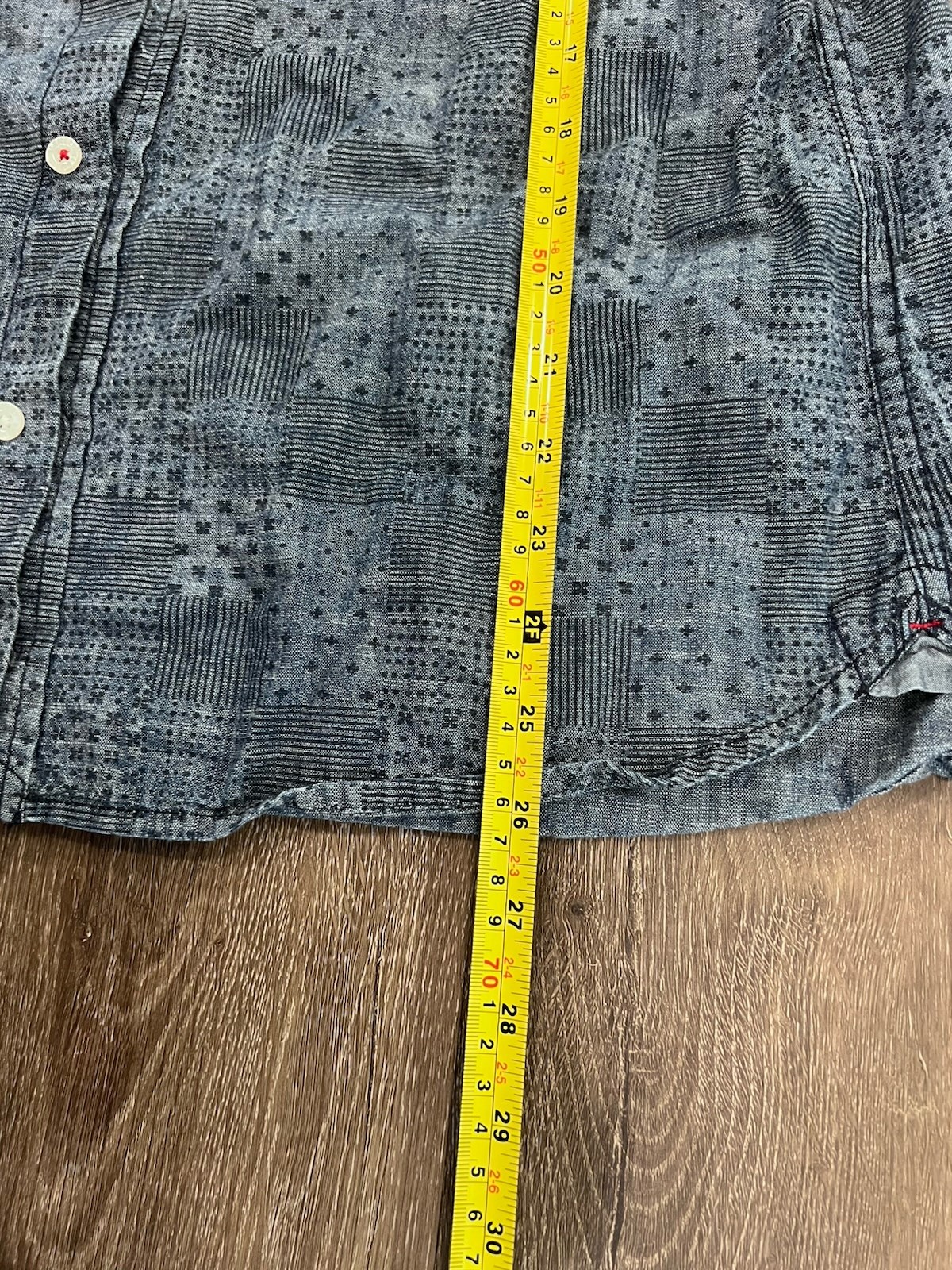 Element Blue Checkered Button Down Short Sleeve S… - image 6