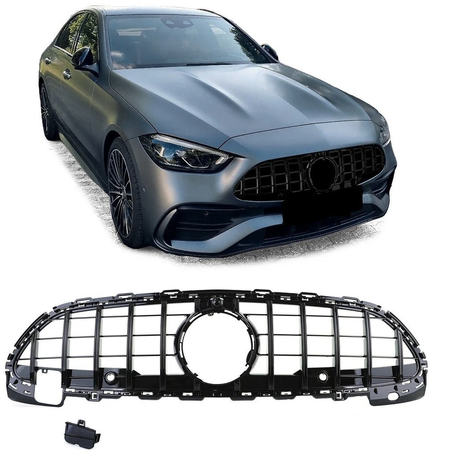 Calandre look AMG GT 63 noir brillant pour MERCEDES classe C W206 de 04/2021 - Photo 1/1