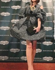 Rare ESCADA M NWT “Shooting Star” Dress • Open-Shoulder • Limited Edition SALE 