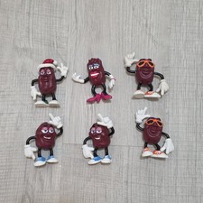 Lot of 6 California Raisins PVC 1987-1988 Calrab Figures Vintage Collectible