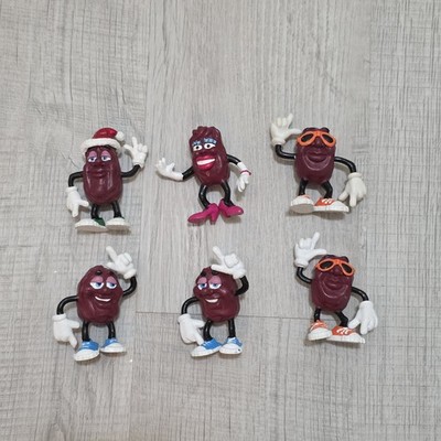 Lot of 6 California Raisins PVC 1987-1988 Calrab Figures Vintage Collectible