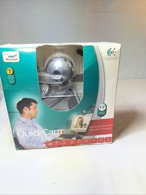 Logitech 1.3MP Webcam C500 QuickCam Pro 5000 Lot Of 2