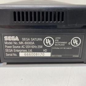 SEGA Saturn Console (MK-80000A) w/ Controller