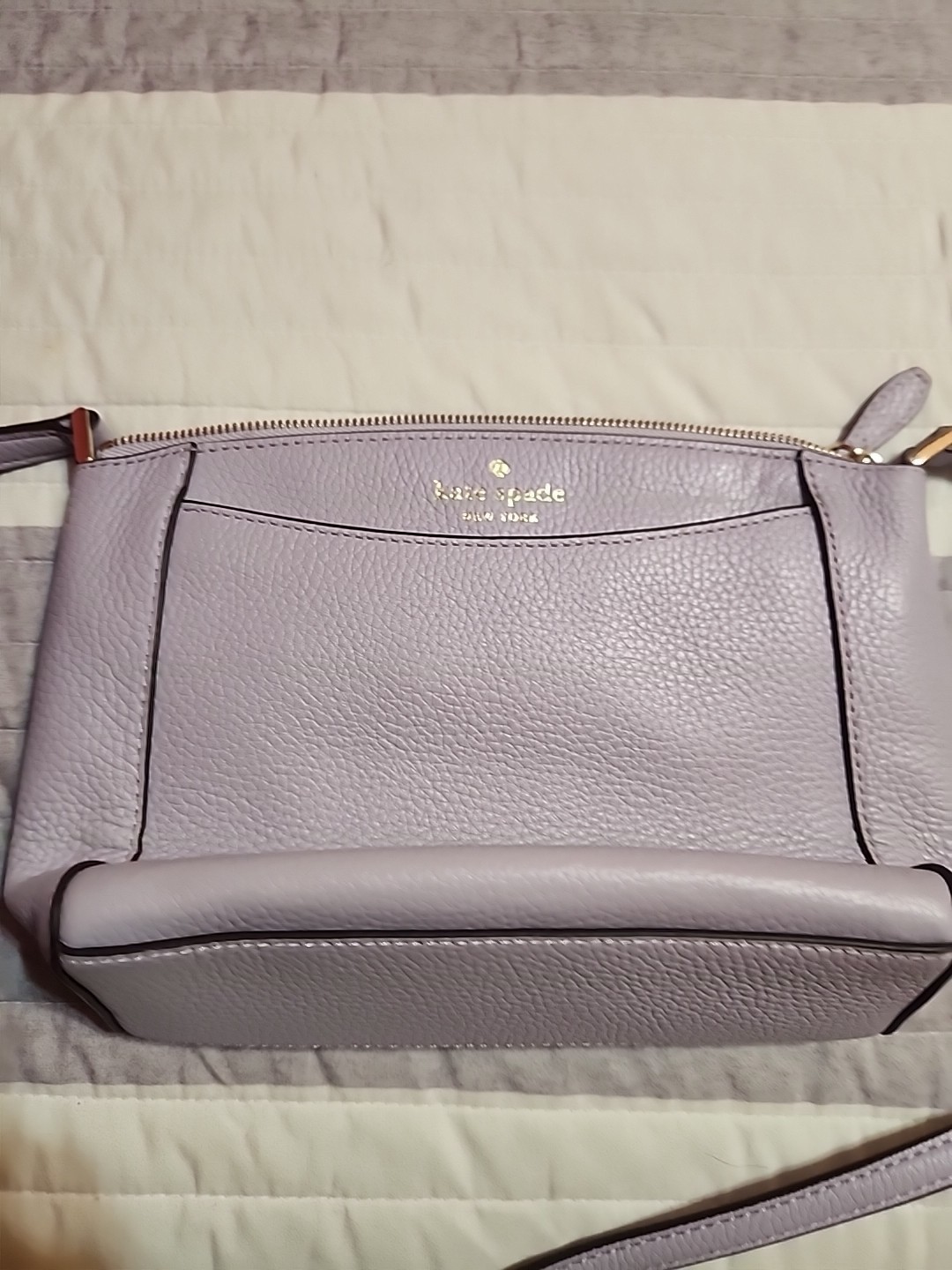 Kate Spade New York Monica Crossbody Leather Bag - Frozen Lilac