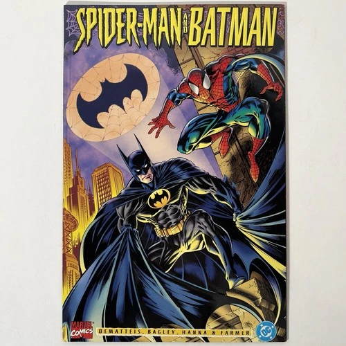 Spider-Man & Batman #1 Marvel DC Crossover 1995 Embossed Cover Vintage Comic