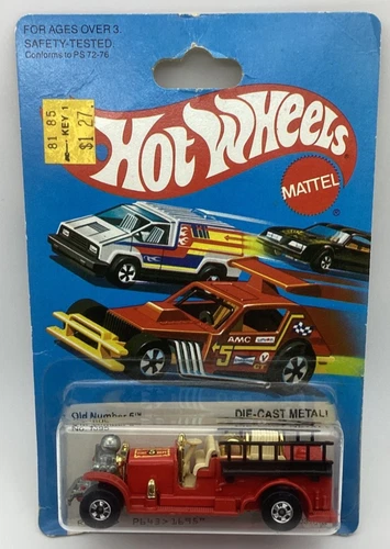 Hot Wheels vintage 1981 Old Number 5 fire truck, #1695, no louvers Hong Kong