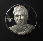 One Troy Ounce. 999 Fine Silver Patrick Roy Pure Silver Round