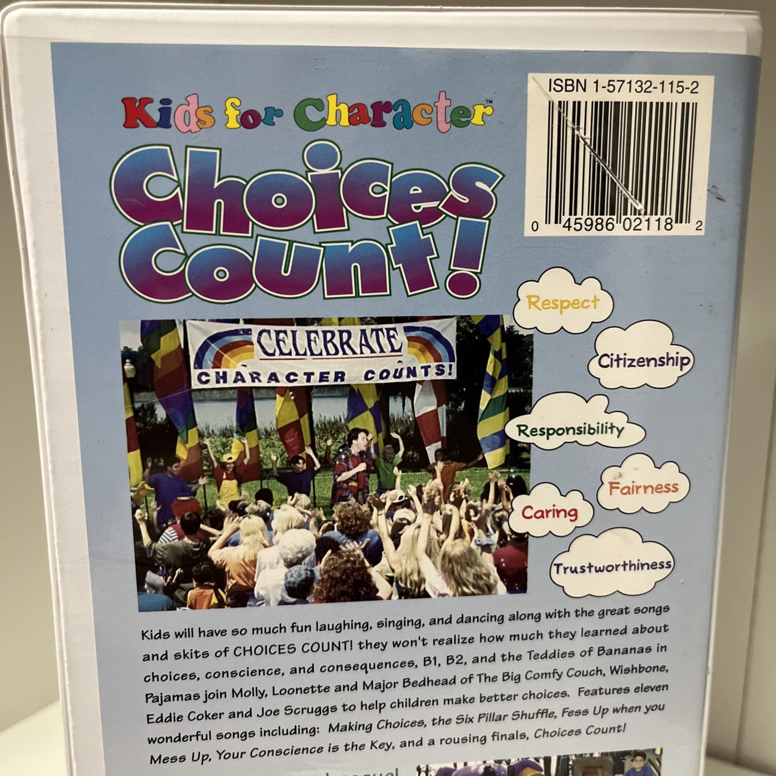 Kids For Character Choices Count VHS+Insert Paper Good Condition VHS ...