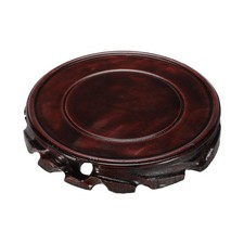 Wooden Stand Holders Displays Base 130mm Black for Vase Bonsai Stone