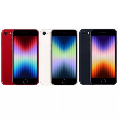 New Apple iPhone SE 2022 3rd Gen 128GB/256GB 5G LTE CDMA+GSM Unlocked iOS A2595