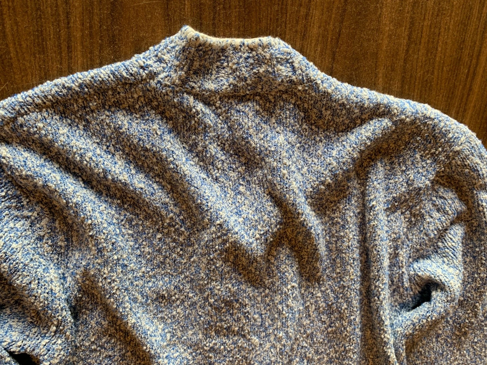 Porter James Sports Boxed Knit - Blue Melange Whip Stitch Cardigan. New. Size L. - product detail image 10
