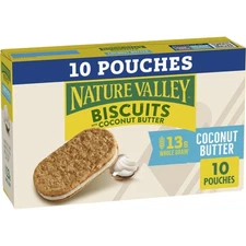 Nature Valley Whole Grain Coconut Butter Biscuit Sandwiches 10 Packs 13.5 oz