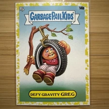 Garbage Pail Kids "Defy Gravity Greg" 14b.  Yellow Border