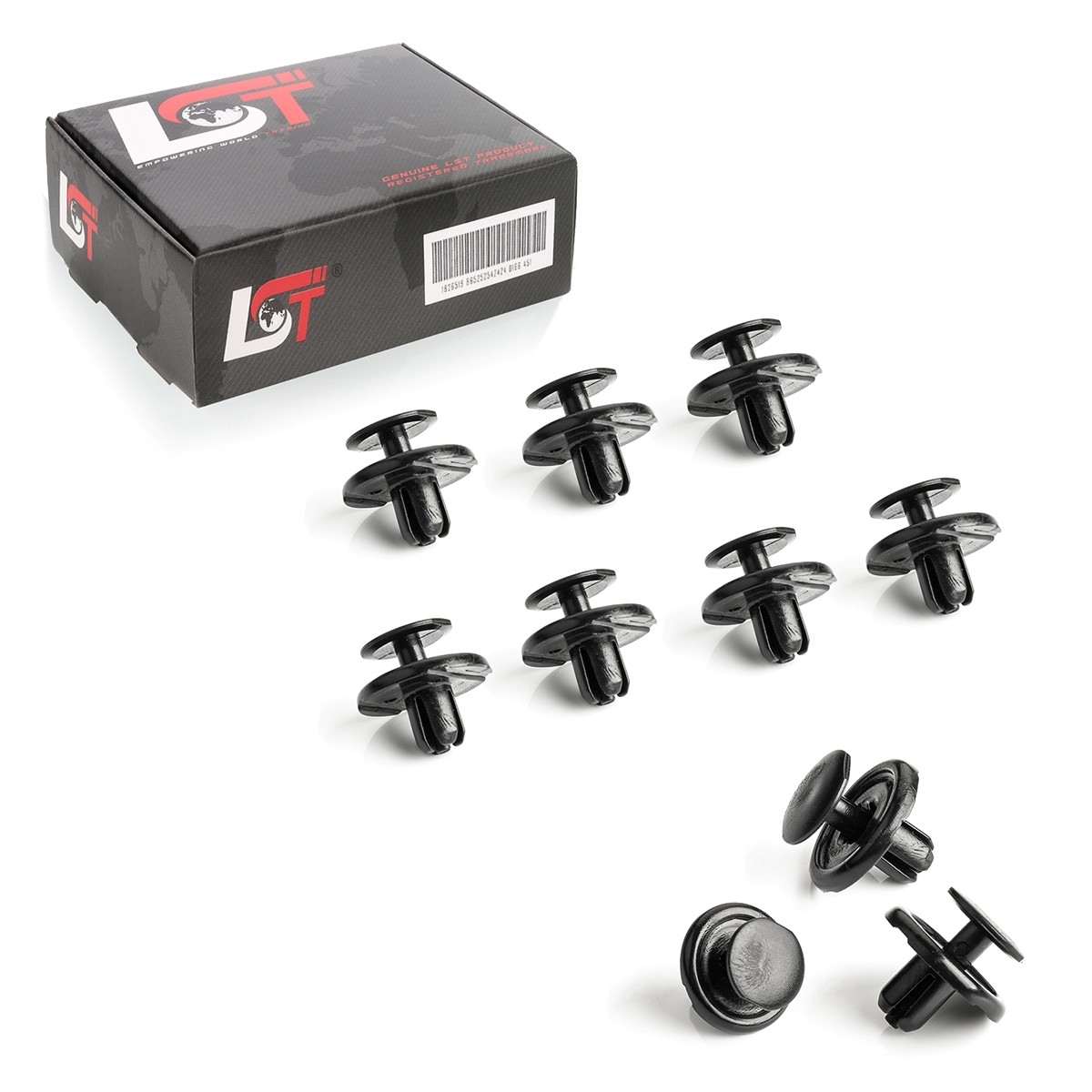 10x Wheel arch front fender fastening clips for Citroen C1 II