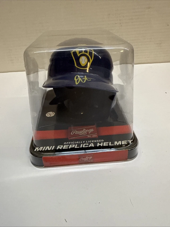 Brewers JOEY ORTIZ Signed Full Size Milwaukee Rawlings Helmet AUTO - JSA - Image 4 of 4