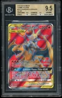 2019 Pokemon Sun & Moon Cosmic Eclipse Charizard & Braixen GX UR BGS 9.5