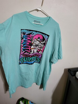 TEENAGE MUTANT NINJA TURTLES SHIRT ADULT 3XL XXXL GREEN TMNT LOGO MENS NWT