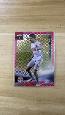 2021 Topps Chrome MLS Aaron Long PINK X-FRACTOR Refractor SP #84