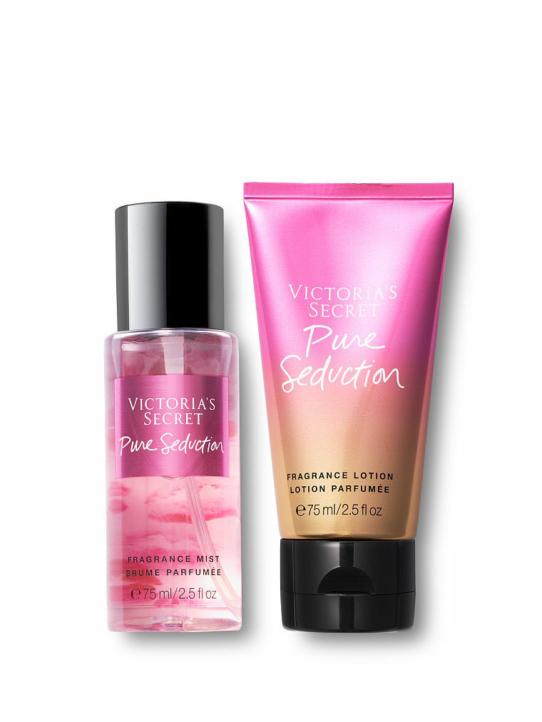 staal Belang huiswerk VICTORIA'S SECRET Pure Seduction Mist & Lotion Mini Duo Gift Set Travel  Size | eBay