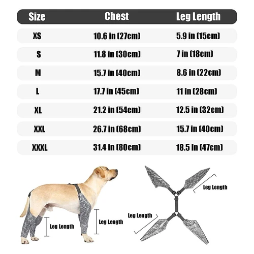 Neues Design verstellbare Hundehose und Ärmel, um zu verhindern, dass Hund Regenerationsanzug lecken - Bild 7 von 16