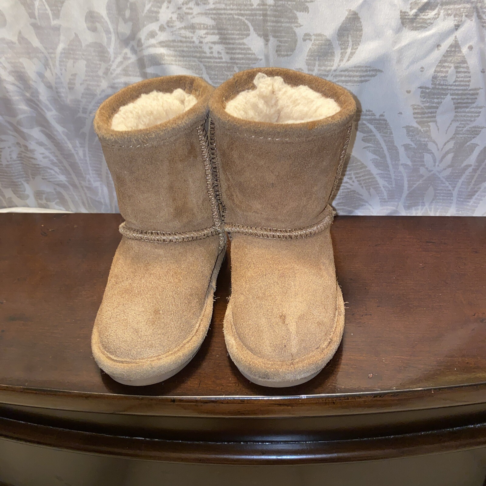Bearpaw Brown Baby Girl Boots Size 5