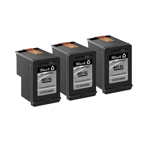 3PK 901XL Black Ink Cartridge FOR HP Officejet J4550 J4580 G510a G510b G510n eBay