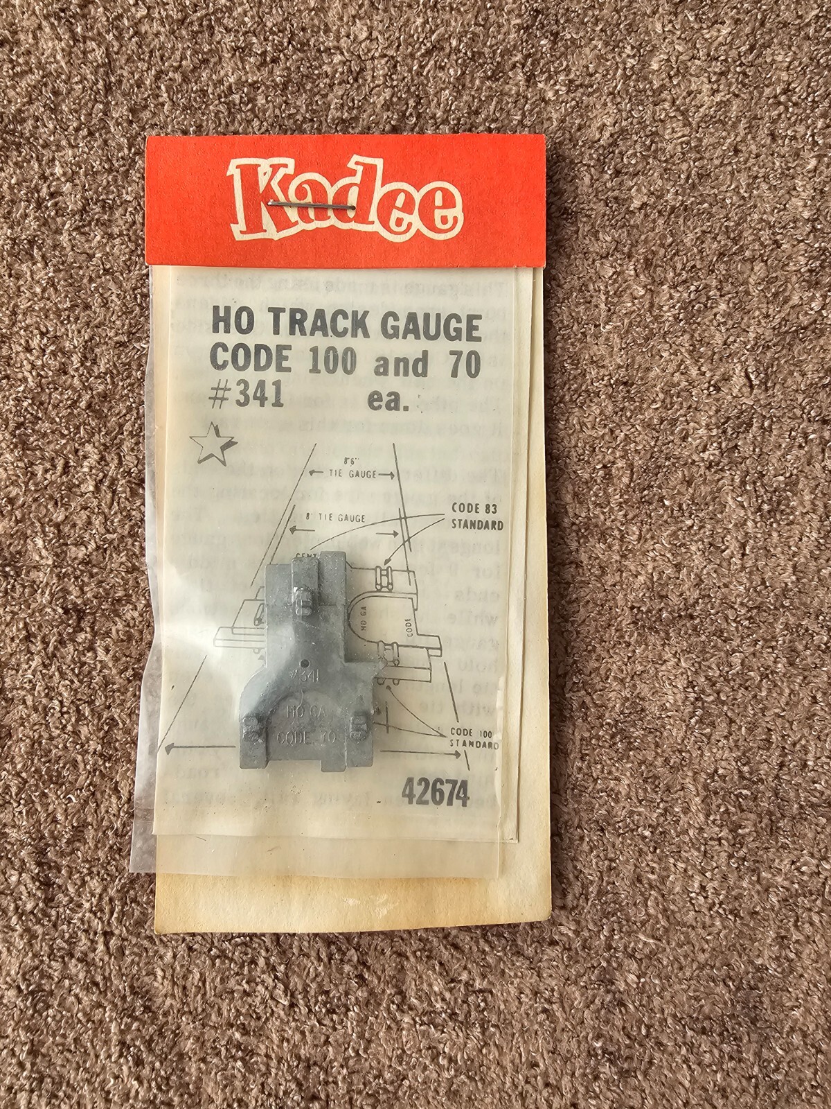 Kadee #341 Gauge Code 70 & 100 HO Scale - Nitro Hobbies