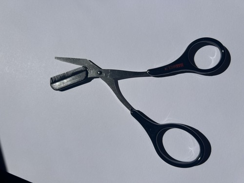 Tijeras pequeñas para aseo unisex barba oreja cejas bigote nariz recorte - Imagen 5 de 5