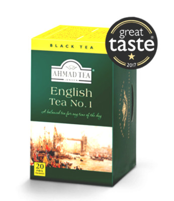 English Tea No. 1 Black Foiled Tea Bags 20 ct 1 case (6x20=120 ct) NEW