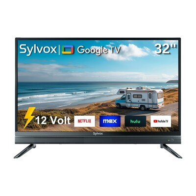 #ad Sylvox 32#x27;#x27; Smart RV TV 12 Volt TV for RVs 1080P FHD RV Camper DC AC Power $295.00