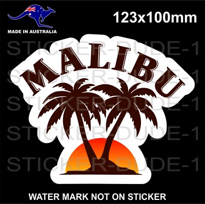 MALIBU CARIBBEAN RUM STICKER