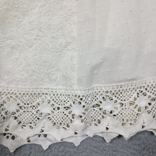 White House Black Market Dress Womens 8 Ivory Crochet Lace Embroidered Strapless - Picture 6 of 19
