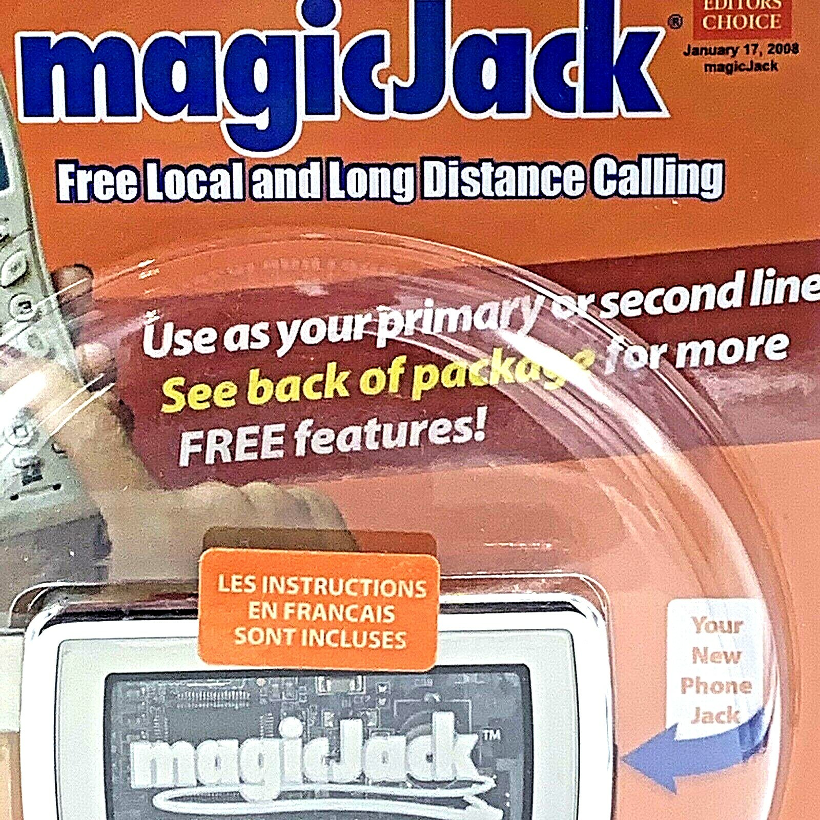 Magic Jack Telephone System Free Local and Long Distance Calling 430