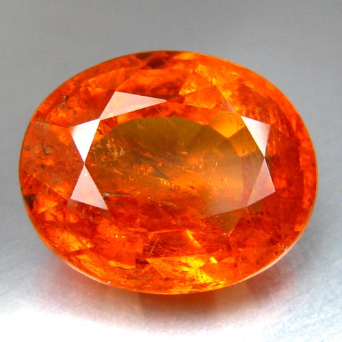 8.63 CT IMPRESSIVE OVAL FANTA ORANGE COLOR NATURAL SPESSARTITE GARNET_NAMIBIA - Picture 3 of 3