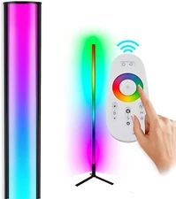 DJDTDTY 40W Corner Floor Lamp 38" Color Changing Lamp Dimmable LED RGB Lamp Soft