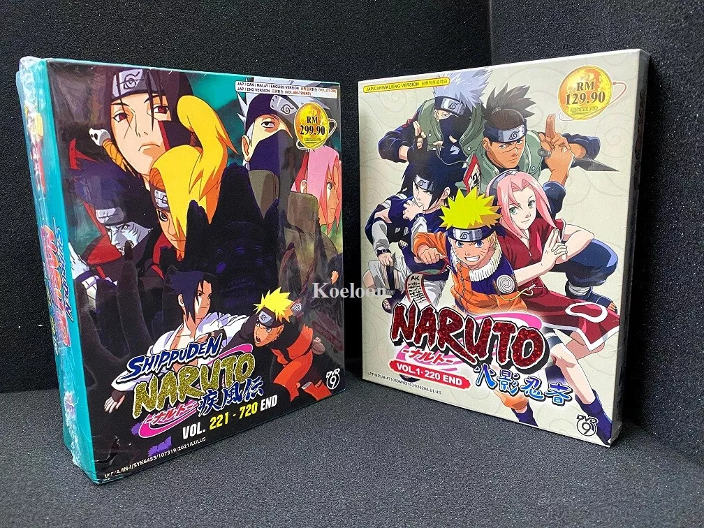 Anime DVD Naruto Shippuden Episode 1-720 Complete English Dub & Sub All  Region