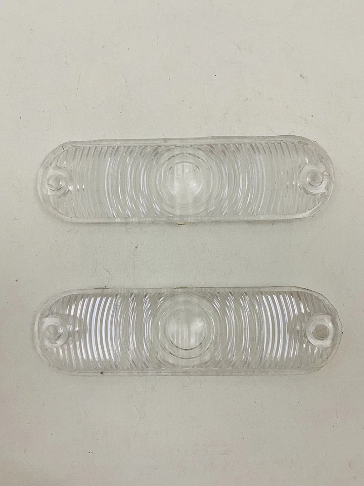 1963-1970 AMC RAMBLER PARK LAMP TURN SIGNAL LENS SET CLEAR COLOR NEW #826-SET - Image 4 of 4