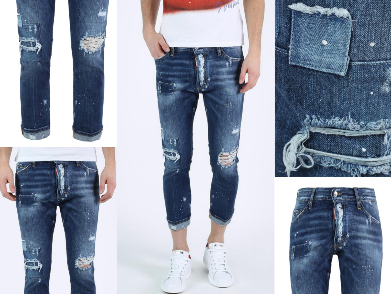 Dsquared2 Jeans Mod Glam Head S71LB0290 Pants Denim Iconic Hose Trousers BNWT 54