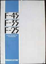 Yamaha F-45 F-35 F-25 Electone Keyboard Original Owner's Manual, 1983 Japan