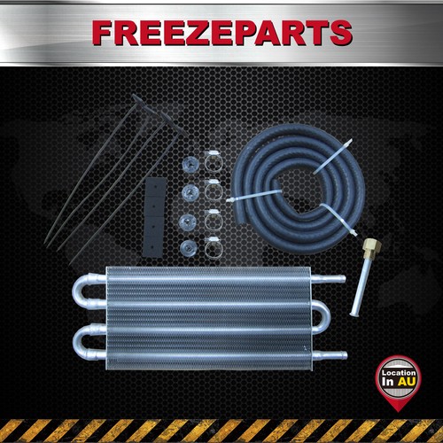 Car Oil Cooler Kit, 4 Rows Remote Power Steering Transmission Oil