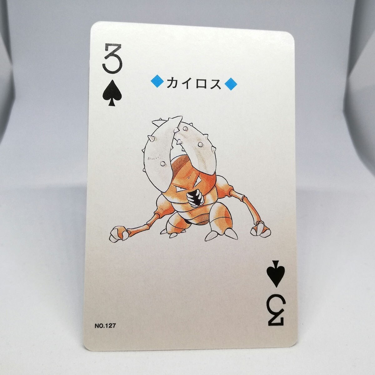 超貴重！ポケモントランプ　　POKEMON TRUMP Pinsir 3 clover Pokemon trump playing card Gold Ho-Oh Back