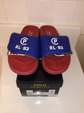 Polo Ralph Lauren Leary Youth Slides Flip Flops Size 5Y
