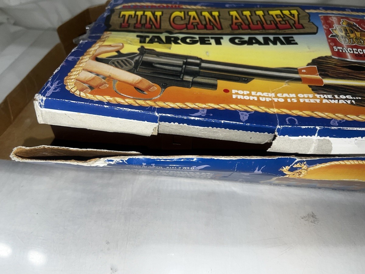 Vtg 1992 Vision Toys Inc. Electronic Tin Can Alley Target Game w