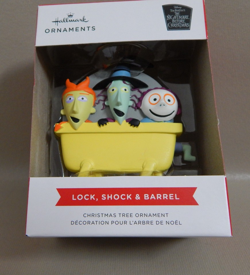 2021 Hallmark Nightmare Before Christmas "Lock, Shock, and Barrel