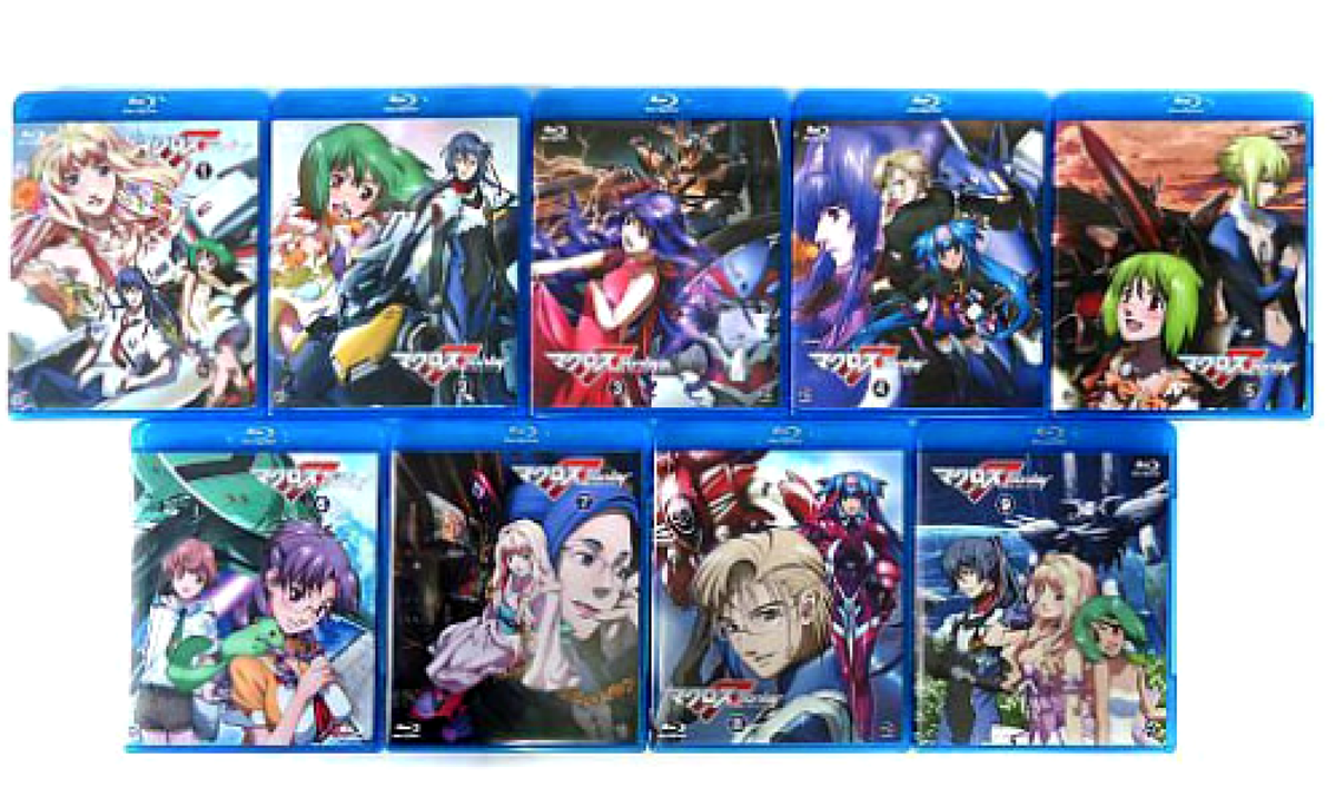 Macross F (Frontier) Blu-ray BOX 1-9 Volume Set First Edition with